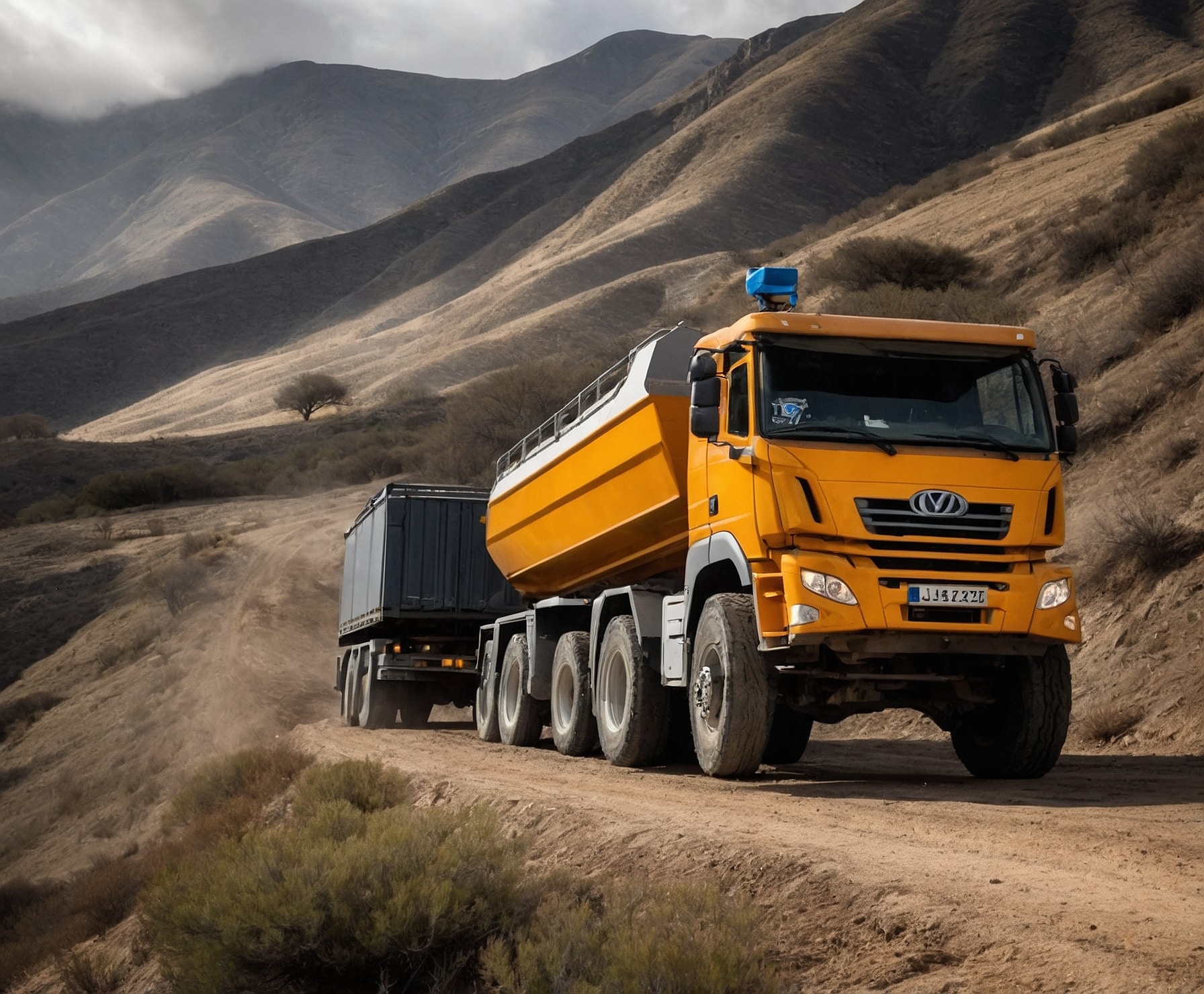 Transporte de carga en terrenos difíciles